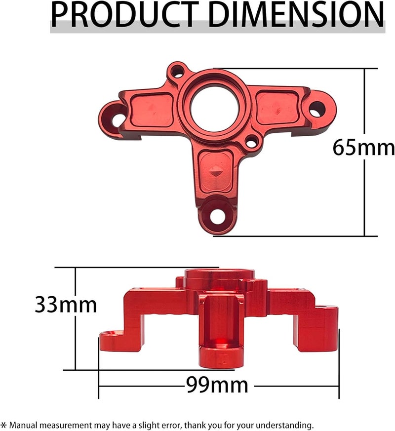 FLMLF CNC Metal Clutch Tripod Set Red for 1/5 Hpi RV Km Baja 5B 5T 5SC Parts - Image 2